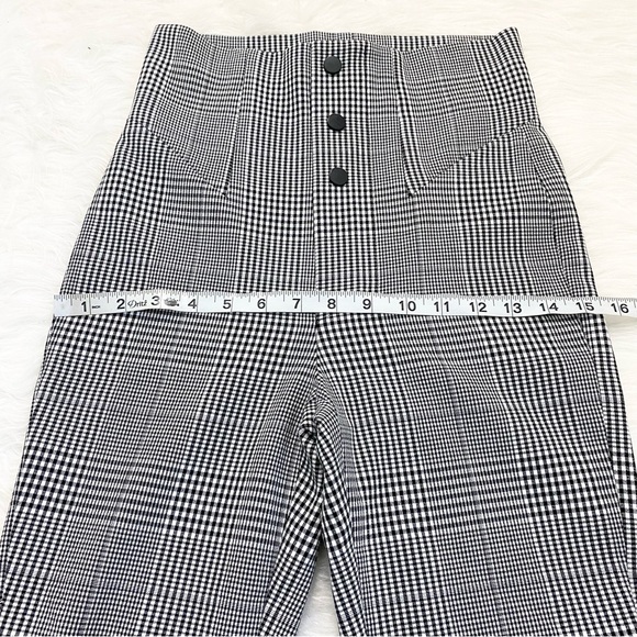 Zara Plaid Houndstooth Slit Pants - Picture 5 of 7